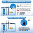 thumbnail image 3 of Calentador para acuario HiTauing de 500 W con control digital de temperatura, 110 V, 3 of 7
