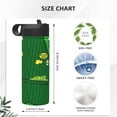 thumbnail image 4 of Sikiie St Patrick's day Print 18OZ Insulated Straw Cup, Portable Leak-proof Sports Water Bottle, Stainless Steel Water Cup Suitable for Home and Outdoor, 4 of 8