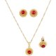 thumbnail image 1 of SeraphinaT Flower Jewelry Set Ethiopian Gold Jewelry Sets Earrings Pendant Ring, 1 of 4