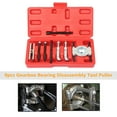 thumbnail image 4 of Bearing Bearing Puller Kits 9pcs Gearbox Bearing Disassembly Tool Puller Chrome-Vanadium Steel Including Claw Shape Thrust Screw And Long/Short Extension Rod Storage Box Package, 4 of 5