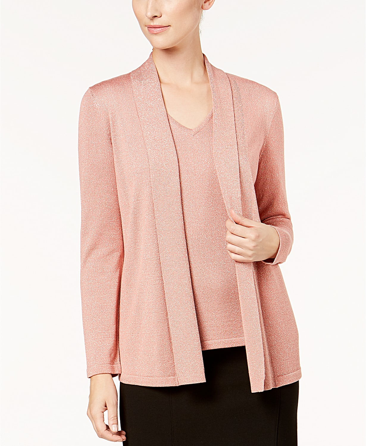 shimmer cardigan sweater