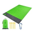 thumbnail image 3 of Beach Blanket Lightweight Picnic Blanket for Festival Hiking Sporting Events Green 140cmx200cm, 3 of 8