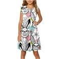 thumbnail image 2 of LOVZFMLL Robe Décontractée d'Été à Bretelles Robes de Tennis avec Poches pour Enfant, 2 of 9