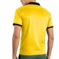 thumbnail image 5 of Hearthz Polo Shirts Men with Pocket Quarter Zip Men's Short-Sleeve Shirt Casual Slim Fit Lapel Collar Workout Shirts Men ,Yellow XXL, 5 of 9