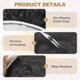 thumbnail image 3 of Round Table Cover, Round Fitted Tablecloth with Elastic Edge Picnic Table Cloth for Patio Dining Camping Outdoor Fits 28"-35", Black, 3 of 6