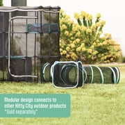 Kitty City Outdoor Cat Enclosure Catio with Mesh Walls, Zip Door, Fits Multiple Cats