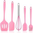 thumbnail image 1 of CHAO Espátula de silicona, espátulas 5 en 1 de silicona resistentes al calor, juego de utensilios de cocina de silicona antiadherentes, utensilios de cocina para cocinar, hornear y mezclar, 1 of 5