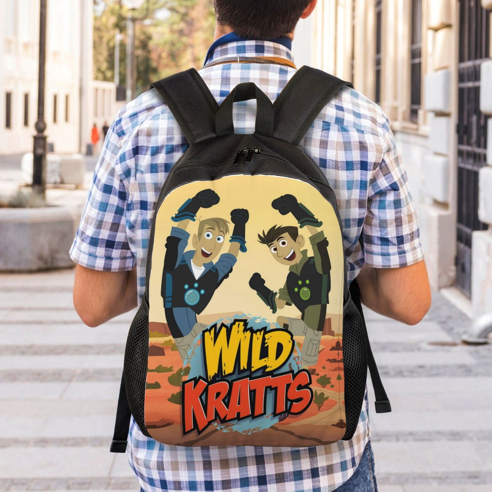 Wild Kratts Backpacks For Men Women Book Bag Travel Hiking Camping Work