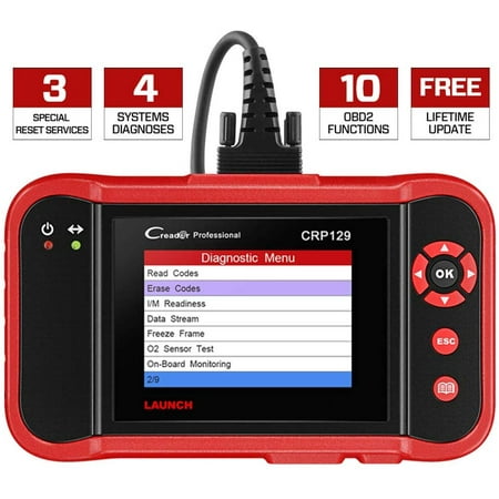 Launch CRP129 OBD2 Scanner Car Diagnostic Scan Tool ENG/AT/ABS/SRS EPB SAS OIL Service Light Resets Code Reader for Mechanic and Experienced