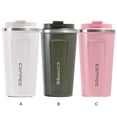 thumbnail image 4 of Toystoory Taza de café portátil con tapa, taza para beber, termo de jugo multiusos de acero inoxidable, botella de agua térmica al vacío, viaje Juegos de servir café y té Verde Toystoory HA065916-02, 4 of 6