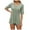 Green, variant on Lixiuxyad Womens Fashion Casual Solid Color T Shirt Half Sleeve Square Neck Casual Top Summer Tee Shirts,Black L
