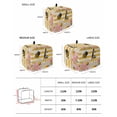 thumbnail image 2 of Spring Bees Daisy Toaster Cover 2 Slice, Small Kitchen Appliance Covers, Rustic Tulips Dots Yellow Striped Burlap Toaster Oven Cover with Loop, Bread Machine Cover Polyester Dust Cover Protection, 2 of 4