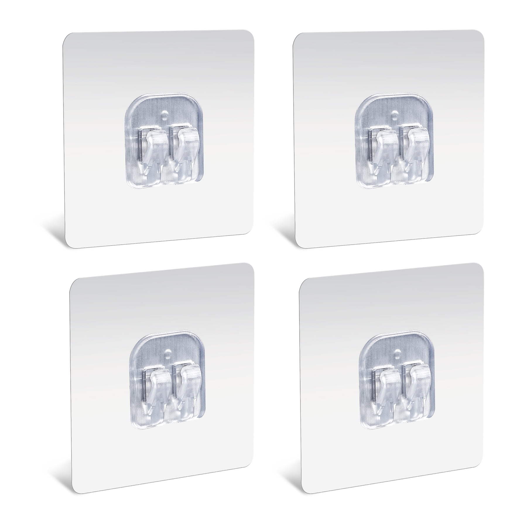 JOMARTO Orimade Nieifi Silver, 4 Pack Flowmist YiePhiot Corner Shower Caddy Organizer Adhesive Sticker Hooks for Shower Caddy Basket Bathroom Shelf Compatible with KINCMAX，SMARTAKE 