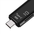 thumbnail image 3 of 3X 5 en 1 Multifuncional Otg Lector de Tarjetas Tarjeta Micro-SD / SD / USB Lector Soporte TF Android Type-C Teléfono / Computadora / Type-C Universal, 3 of 5