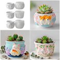 thumbnail image 2 of Pet Animal Embossed Silicone Mold Flexible Craft Tool Crafting Moulds Perfect for Resin Planter Decorative Projects Multicolor, 2 of 5