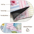 thumbnail image 6 of Summer Lemons Round Area Rug 6Ft Washable Circle Rugs for Bathroom Office, Coastal Nautical Shell Crab Pink Floral Non-Slip Carpet Floor Mats Indoor Outdoor Carpet Runner Aesthetic Home Decor, 6 of 8
