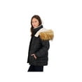 thumbnail image 3 of Reebok Women's Puffer Winter Coat with Sherpa lined Faux Fur Hood Black Size XL, 3 of 5