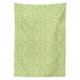 thumbnail image 2 of Yellow and Green Tablecloth, Kind and Springtime Theme with Vivid Daisies, Rectangle Satin Table Cover Accent for Dining Room and Kitchen, 60" X 84", Pistachio Green Marigold, by Ambesonne, 2 of 2