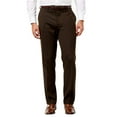 thumbnail image 3 of Giorgio Fiorelli Men's Modern Fit Flat Front Solid Dress Pants - Colors 38" Waist, Brown, 3 of 8