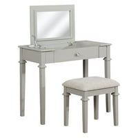 Vanities Bedroom Makeup Product Image Linon Bella Fretwork Vanity Set With Arrow Fabric Seat