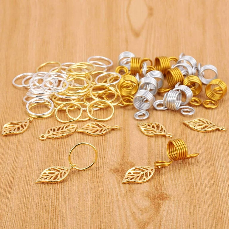  20 PCS Gold Hair Jewelry for Braids with Crystal