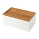 thumbnail image 2 of Caja organizadora de maquillaje, versátil, resistente, portátil, para escritorio, almacenamiento de cosméticos Cubierta cóncava blanca, 2 of 9