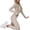 Khaki, variant on Women's Long Sleeve Zip Front Bodycon Jumpsuit Athletic Slim Fit Tracksuit