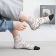 thumbnail image 4 of Salouo Cat Bear Rabbit Pattern Unisex Middle Tube Socks,Middle-Finger Knee High Socks Over The Calf Tube Stocking Crew Stockings for Women and Men Tube Socks, 4 of 8