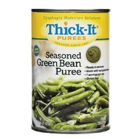 (6 Pack) Thick-It Seasoned Green Bean Puree, 15 Oz-1 Can