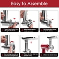 thumbnail image 4 of Accesorios para picadora de carne KITOART de acero inoxidable para KitchenAid, 4 of 5