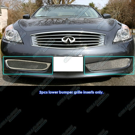 Compatible with 08-10 Infiniti G37 Coupe Lower Bumper Mesh Grille Insert