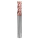 thumbnail image 1 of Juego de fresas de extremo de bronce, 4 flautas, fresa 55HRC con revestimiento nanométrico, 6x3Cx6Dx50L (1 unidad), 1 of 7