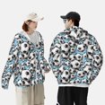thumbnail image 4 of Fotbe Football Soccer Ball Chaqueta con Protección Solar UPF 50+ para Hombre y Mujer, Camisa con Capucha y Bolsillos-Large, 4 of 7