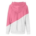thumbnail image 5 of fvwitlyh Pink Hoodie Women's Ruby Ruffle-Shoulder Supersoft Stretch Sweatshirt Pink Large, 5 of 5