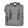 thumbnail image 1 of Paquete 20 piezas Mochila con porta laptop y broche imán gris 31 x 42 x 8.5, 1 of 3