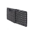 thumbnail image 4 of Melanie Foldable Woven Fiber Basket Set; Storage Basket; Chocolate; 2 pack, 4 of 4