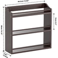 thumbnail image 3 of Spice Rack Wall Mounted  Spice Organizer for Counter  Bamboo Spice Storage Holder for Kitchen Cabinet  Pantry (Spice Jars Not Included  Natural), 3 of 6
