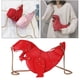 thumbnail image 5 of Bolso de hombro con forma de dinosaurio, cadena, cremallera, bandolera, bolso de mano rojo, 5 of 9
