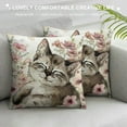 thumbnail image 3 of Nawypu  Easter Bunny Throw Pillow Cover,Rabbit Flowers Cushion Case Decoration for Sofa Couch, 3 of 5