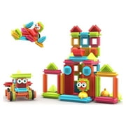 Contixo Bristle Building Blocks for Toddlers and Kids, Educational Sensory 3D STEM Building Toys, 144-Piece Set