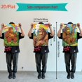 thumbnail image 3 of 2D Flat, [JIT]3pcs/set, 2D Flat canvas paintings- frameless, Bigfoot Smoking Art Print - Colorful and Quirky Wall Decor for Home Posters and prints, Halloween gifts, Christmas gifts, home decor, hol, 3 of 4