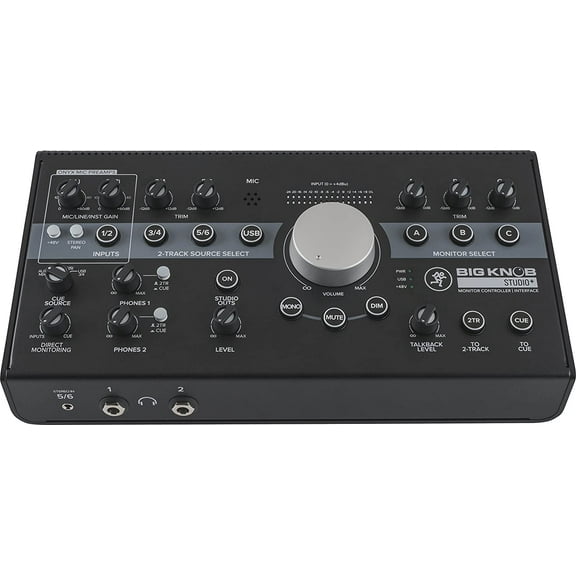 Mackie Big Knob Series, 4x3 Studio Monitor Controller 192kHz USB I/O (BIG KNOB STUDIO PLUS)