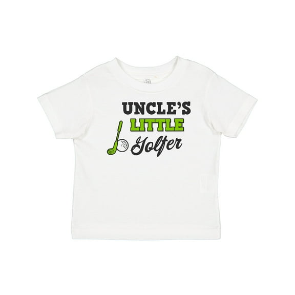 Inktastic Uncles Little Golfer with Golf Club and Ball Boys or Girls Baby T-Shirt