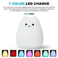 thumbnail image 4 of Dsseng Cute LED Night Light for Kids, Tap Sensor Control, Children Night Light Warm White Normally-on and 7 Colors Mode, Good Decor Lamp for Baby Adults Bedroom, 4 of 6