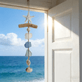 thumbnail image 4 of Blue Driftwood Wall Decor, Bathroom Farmhouse Sea Glass Hanging Wall Decor for Living Space, 4 of 8
