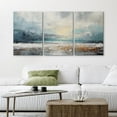thumbnail image 2 of PixonSign Canvas Print Wall Art Set Blue Ocean Waterfront Coastal Pastel Landscape Nature Wilderness Illustrations Modern Art Decorative Rustic Relax/Calm Colorful for Bedroom - 16"x24"x3, 2 of 5