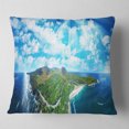 thumbnail image 2 of Designart Panoramic Acadia National Park - Landscape Photography Throw Pillow - 18x18, 2 of 5