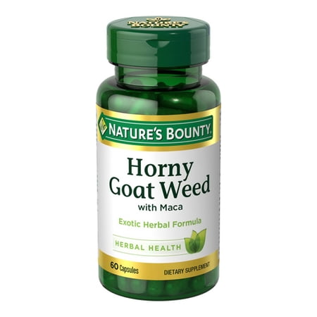 Natures Bounty Horny Goat Weed with Maca Capsules  60 Ea  2 Pack