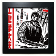 thumbnail image 1 of Lampara China martillo de trabajador de la torre Unbranded Mesa de pared con marco cuadrado negro, 1 of 4