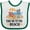 White and Green, variant on Inktastic Beach Vacation Florida California Boys or Girls Baby Bib